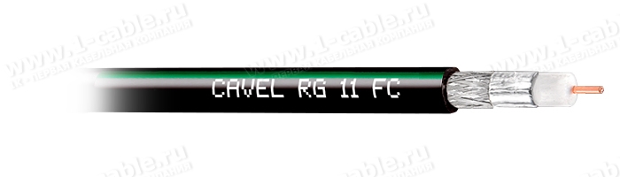 RG11 FC, Коаксиальный кабель, для прокладки в грунт, RG-11 | D= 10.1 мм