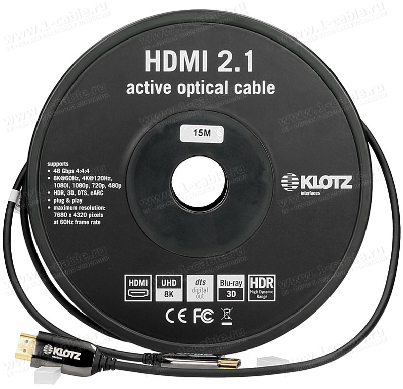 FOAUH015, Оптический HDMI кабель, A (m-m) 8K UltraHD AOC