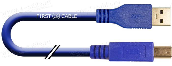 1K-USB307-AB-00.5, Кабель USB 3.1, тип A - B, (m-m)