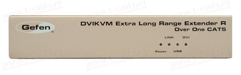 EXT-DVIKVM-ELR, Удлинитель линий DVI-D Single Link /USB2.0 по кабелю витая пара кат.5e на 100 м