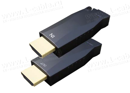 HIT-HDMI4K2K-FO-400, Компактный удлинитель HDMI UltraHD по оптоволокну на 400 м